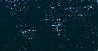 Soyut dijital ağ veri arkaplanı, 3d görüntüleme