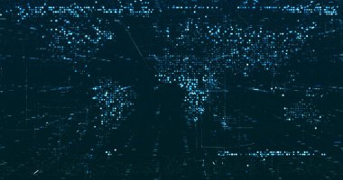 Soyut dijital ağ veri arkaplanı, 3d görüntüleme