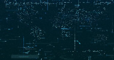 Soyut dijital ağ veri arkaplanı, 3d görüntüleme