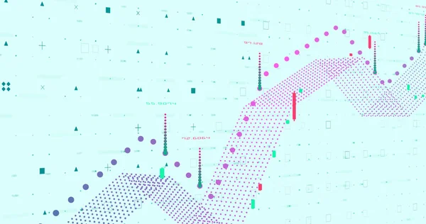 Аннотация Цифровой Сетевой Фон Данных Рендеринг — стоковое фото