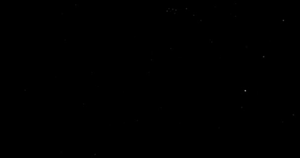 Siyah Arkaplanda Uçan Toz Parçacıkları — Stok video