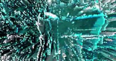 Soyut ızgara şekilli manzara arka planı. 3d oluşturma