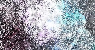 Soyut ızgara şekilli manzara arka planı. 3d oluşturma