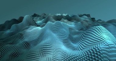 Soyut ızgara şekilli manzara arka planı. 3d oluşturma