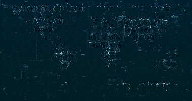 Soyut dijital ağ veri arkaplanı, 3d görüntüleme