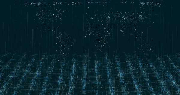 Soyut dijital ağ veri arkaplanı, 3d görüntüleme