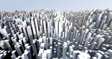 Soyut ızgara şekilli manzara arka planı. 3d oluşturma