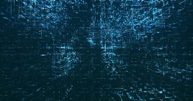 Soyut dijital ağ veri arkaplanı, 3d görüntüleme