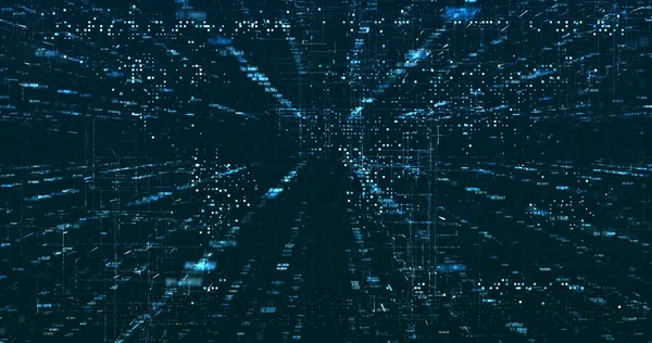 Soyut dijital ağ veri arkaplanı, 3d görüntüleme