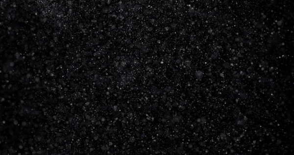 Neve Bianca Naturale Sfondo Nero — Foto Stock