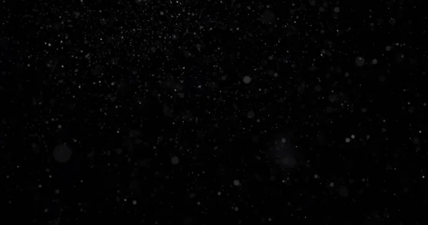 Inverno Branco Natural Nevasca Sobre Fundo Preto — Fotografia de Stock