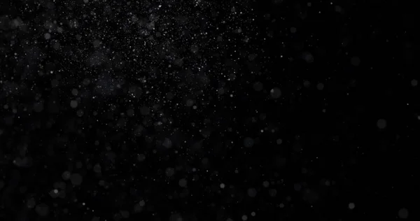 Siyah Zemin Üzerinde Doğal Beyaz Kar Yağışı — Stok fotoğraf