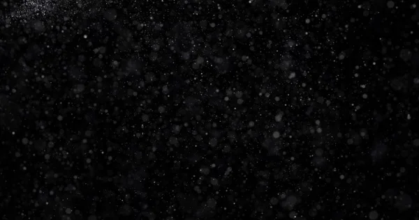 Přirozený Bílý Zimní Sníh Černém Pozadí — Stock fotografie