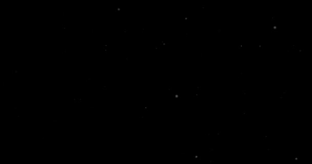 Particule Praf Zburătoare Fundal Negru — Videoclip de stoc