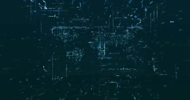 Soyut dijital ağ veri arkaplanı, 3d görüntüleme