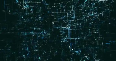 Soyut dijital ağ veri arkaplanı, 3d görüntüleme