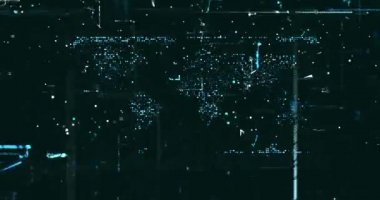 Soyut dijital ağ veri arkaplanı, 3d görüntüleme