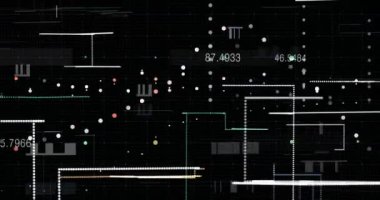 Soyut dijital ağ veri arkaplanı, 3d görüntüleme