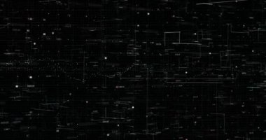 Soyut dijital ağ veri arkaplanı, 3d görüntüleme