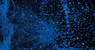 Soyut dijital ağ veri arkaplanı, 3d görüntüleme