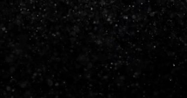 Siyah zemin üzerinde doğal beyaz kar yağışı