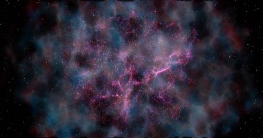 Soyut uzay galaksisi yıldız tozu arkaplanı