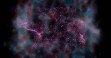 Soyut uzay galaksisi yıldız tozu arkaplanı