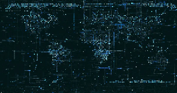 Abstrakte Digitale Netzwerk Datenhintergründe Rendering — Stockfoto