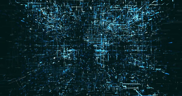 Soyut dijital ağ veri arkaplanı, 3d görüntüleme