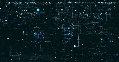 Soyut dijital ağ veri arkaplanı, 3d görüntüleme
