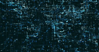 Soyut dijital ağ veri arkaplanı, 3d görüntüleme