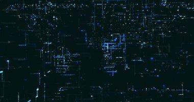 Soyut dijital ağ veri arkaplanı, 3d görüntüleme