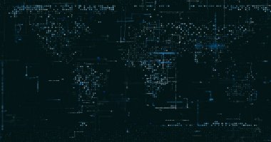 Soyut dijital ağ veri arkaplanı, 3d görüntüleme