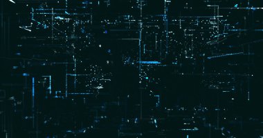 Soyut dijital ağ veri arkaplanı, 3d görüntüleme