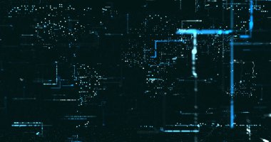 Soyut dijital ağ veri arkaplanı, 3d görüntüleme