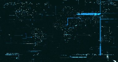 Soyut dijital ağ veri arkaplanı, 3d görüntüleme