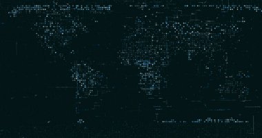 Soyut dijital ağ veri arkaplanı, 3d görüntüleme