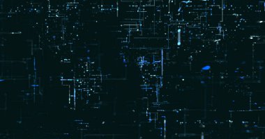 Soyut dijital ağ veri arkaplanı, 3d görüntüleme