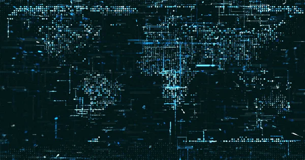 Abstract Digitale Netwerk Data Achtergrond Rendering — Stockfoto