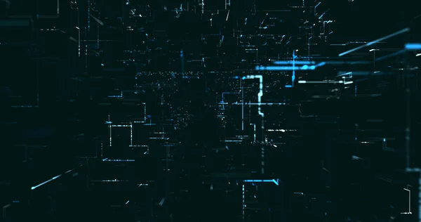 Fond Abstrait Données Réseau Numérique Rendu — Photo