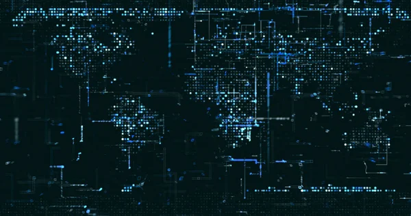 Abstrakt Digital Nätverksdata Bakgrund Rendering — Stockfoto