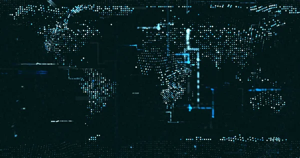 Sammendrag Data Fra Digitale Nettverk Gjengivelse – stockfoto