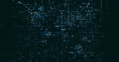 Soyut dijital ağ veri arkaplanı, 3d görüntüleme