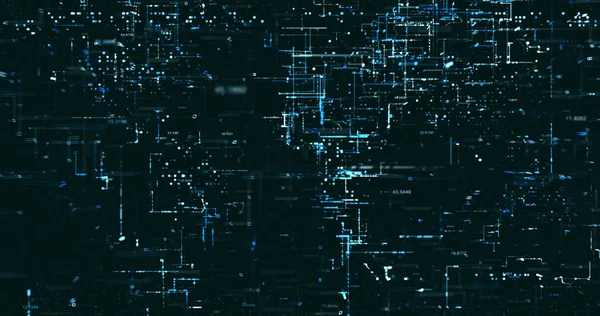 Abstrakt Digital Nätverksdata Bakgrund Rendering — Stockfoto