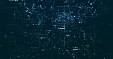 Soyut dijital ağ veri arkaplanı, 3d görüntüleme