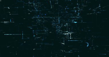 Soyut dijital ağ veri arkaplanı, 3d görüntüleme