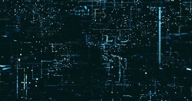 Soyut dijital ağ veri arkaplanı, 3d görüntüleme