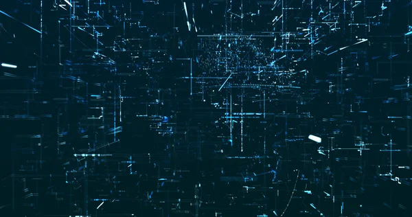 Abstract Digital Network Data Background Rendering — ストック写真