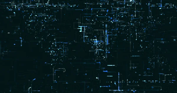 Abstrakt Digital Nätverksdata Bakgrund Rendering — Stockfoto