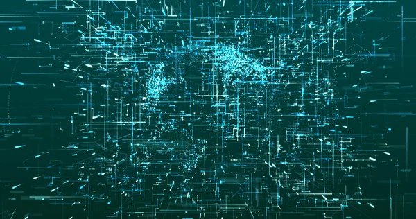 Abstrakte Digitale Netzwerk Datenhintergründe Rendering — Stockfoto